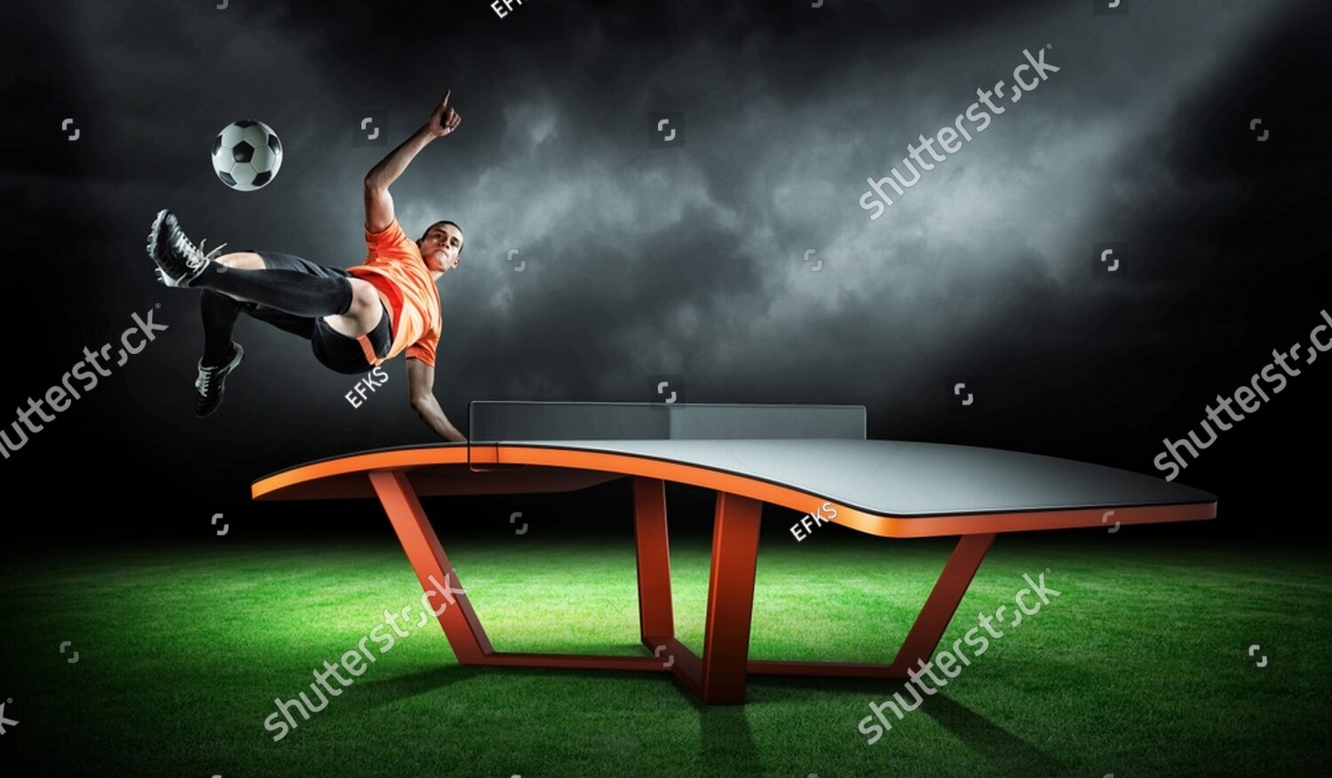 stock-photo-curved-table-for-the-modern-sport-of-teqball-or-teqpong-mixture-of-table-tennis-and-football-d-2166711777