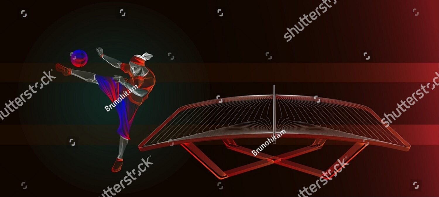 stock-vector--a-athlete-figure-line-art-sport-banner-wallpaper-a-ball-sport-that-is-played-on-a-curved-table-2103919319